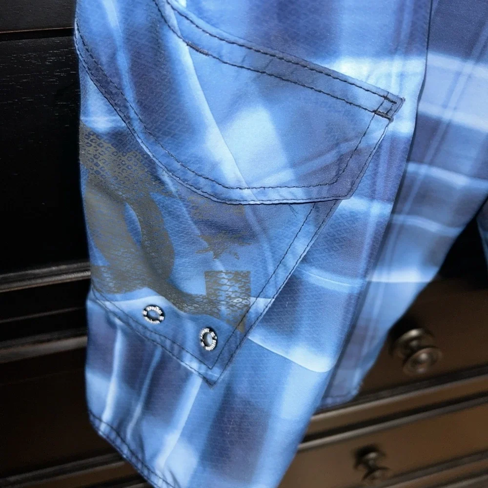 DC Apparel Swim Trunks Board Shorts 34 Blue‎